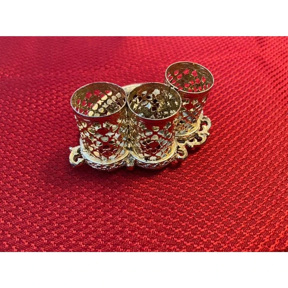 Vintage Lipstick Holder - Holds 3 - Beautiful Vanity Piece